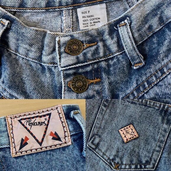 80s vintage Highwaisted Acidwash Jeans No Excuses Stonewash Panel Relaxed Taper. - Picture 8 of 8